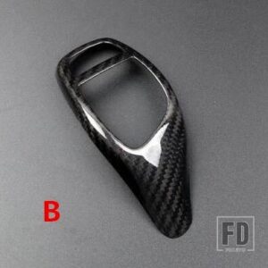 BMW カーボンセンターコンソールギアシフトパネル装飾カバートリム 5シリーズ F10 5GT F07 2011-17 LHD インテリア - 1 piece5