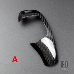 BMW カーボンセンターコンソールギアシフトパネル装飾カバートリム 5シリーズ F10 5GT F07 2011-17 LHD インテリア - 1 piece4