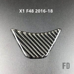 BMW CNORICARC ステアリングホイール装飾デカールカーボンインテリアモールディング X1 F48 2016-18/2シリーズアクティブツアラー F45 - 1 piece
