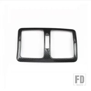 メルセデスベンツ ステンレスリア空調アウトレットベントフレームカバートリム Eクラスクーペ C207 2009-2016 - Carbon Fiber Color