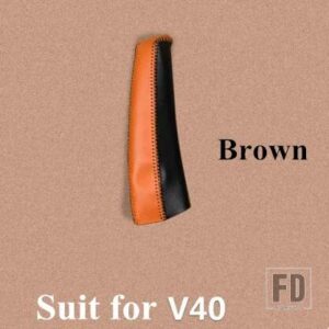 ボルボ 本革コンソールギアシフトスリーブハンドブレーキスリーブ XC60 S60 V60 V40 自動 - 1 pieces