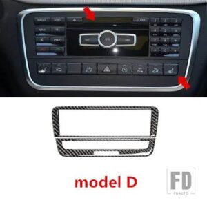 メルセデスベンツ センターコンソール空調 CD パネルカバートリム X156 W176 C117 CLA GLA Aクラスカーボン - Model D