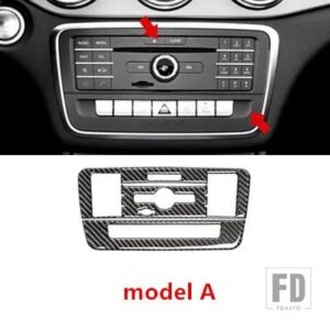 メルセデスベンツ センターコンソール空調 CD パネルカバートリム X156 W176 C117 CLA GLA Aクラスカーボン - Model A