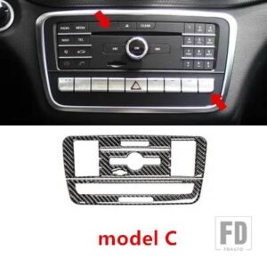 メルセデスベンツ センターコンソール空調 CD パネルカバートリム X156 W176 C117 CLA GLA Aクラスカーボン - Model C