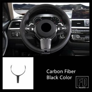 BMW ABS ステアリングホイールボタンフレーム装飾カバートリム 1/2/3/4シリーズ X2 F20 F21 F32 F33 F06 F12 M-スポーツ - 1 piece