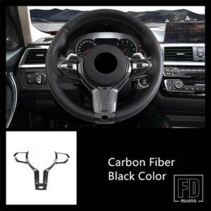 BMW ABS ステアリングホイールボタンフレーム装飾カバートリム 1/2/3/4シリーズ X2 F20 F21 F32 F33 F06 F12 M-スポーツ - 1 piece2