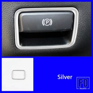 メルセデスベンツ ダッシュボード電子ハンドブレーキフレームカバートリム AB クラス W176 W246 CLA C117 GLA X156 GLE W166 GLS ML GL - Frame Silver