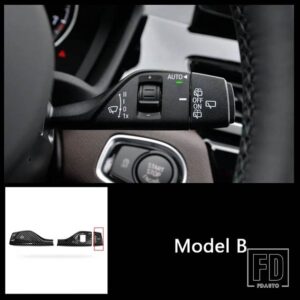 BMW スタイリングステアリングホイールウィンカーワイパースイッチレバー装飾カバートリム X1 X2 X3 X4 X5 X6 X7 1/2/3/5/7シリーズ - Carbon Color 3pcs
