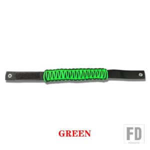 フォード 車内ルーフロールケージグラブハンドルグリップバー F150 ブロンコ 2021 2022 アクセサリー PVC ロープオックス布赤黒 - green