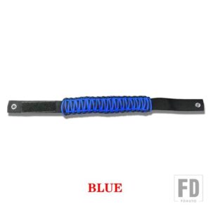 フォード 車内ルーフロールケージグラブハンドルグリップバー F150 ブロンコ 2021 2022 アクセサリー PVC ロープオックス布赤黒 - Blue