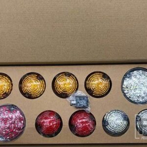 ランドローバー 10個スモークリアフォグランプライトフル LED ランプアップグレードキットディフェンダー 1990-2016 - colorful