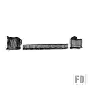 ランドローバー トランクドアシルプレート拡張リアバンパーカバーガードプロテクター 2020 ディフェンダー用 - inside black