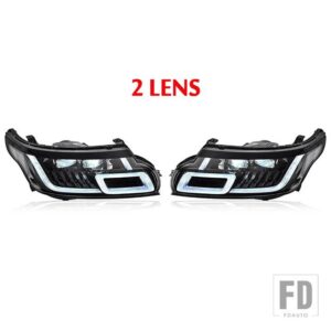 ランドローバー プラグアンドプレイアップグレード 4 レンズ LED ヘッドライトヘッドランプレンジローバースポーツ 2014-2017 ヘッドライトヘッ - 2 lens