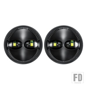 フォード 30 ワットラウンド LED フォグランプ F150 森本 2009-2014 LED フォグランプ 2400 ルーメン直接フィット - 1pair new