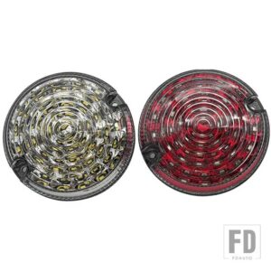 ランドローバー ディフェンダー 1990-2016 フロントリアリバースフォグサイドライトレンズフル LED ランプアップグレードキット #4 - 2pcs2