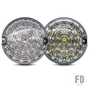 ランドローバー ディフェンダー 1990-2016 フロントリアリバースフォグサイドライトレンズフル LED ランプアップグレードキット #4 - 2pcs