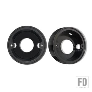 ランドローバー 2個 95mmライト台座ブラックフロントリアライトベースディフェンダー用 - 1pair balck