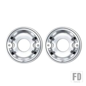 ランドローバー 2個 95mmライト台座ブラックフロントリアライトベースディフェンダー用 - 1pair chrome