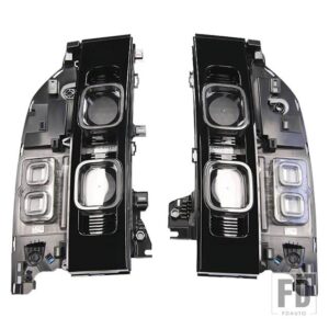 ランドローバー LED テールランプライトリアブレーキ高 ADDTIONAL ウィンカーリバースライトテールライトディフェンダー L663 2020 2021 2022 - Smoke