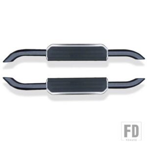 ランドローバー 合金ランニングボードサイドステップバーペダルディフェンダー90 2020 2021 2022用 - 1set silver