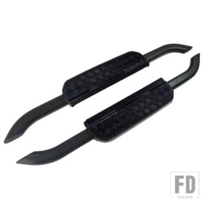 ランドローバー 合金ランニングボードサイドステップバーペダルディフェンダー90 2020 2021 2022用 - 1set glossy black