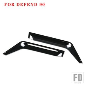 ランドローバー サイドウィンドウディフレクターディフェンダー 110 130 2020 風防日雨ディフレクターガード - for 90