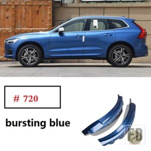 ボルボ 2025 XC60 マッドフラップブルー 2018 2019 2020-2024 スペシャルなリアドアリアフェンダーカーアクセサリーマッドガード - bursting blue