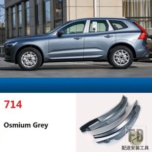 ボルボ 2025 XC60 マッドフラップブルー 2018 2019 2020-2024 スペシャルなリアドアリアフェンダーカーアクセサリーマッドガード - osmium grey