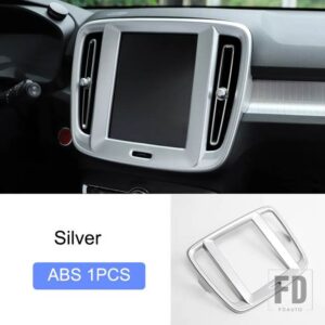 ボルボ XC40 2019-2024 インテリアアクセサリー中央コンソール装飾フレームカバートリム ABS ステッカー