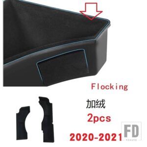 ボルボ XC60 2018-22-23 トランク収納ボックス XC60 スペアタイヤ収納ボックス ABS 材料/植毛カーアクセサリー - Flocking 2020-2021