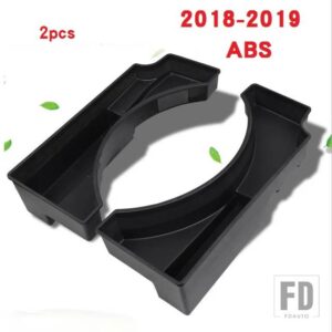 ボルボ XC60 2018-22-23 トランク収納ボックス XC60 スペアタイヤ収納ボックス ABS 材料/植毛カーアクセサリー - ABS 2018-2019