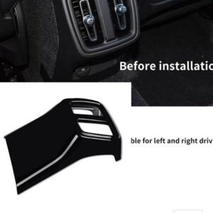 ボルボ XC40 C40 中央制御ギアメーターエアアウトレットスパンコール黒装飾ステッカーカーアクセサリーインテリア - blank 1pcs2