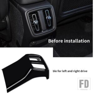 ボルボ XC40 ステッカーリアエアアウトレット装飾室内装飾フレームステンレスアクセサリー用 - 1pcs2