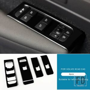 ボルボ XC40 ステッカーリアエアアウトレット装飾室内装飾フレームステンレスアクセサリー用 - 4PCS