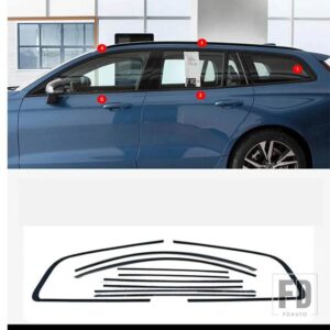 ボルボ XC90 XC60 V60 窓枠明黒の装飾アクセサリー - v60 2020-2024