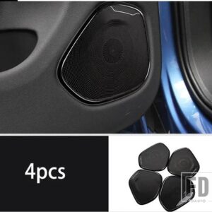 ボルボ 2018-2024 モデル XC60 ドアスピーカーフレーム XC60 ドアスピーカーカバーステンレスドア装飾ステッカー - XC60 4pcs2