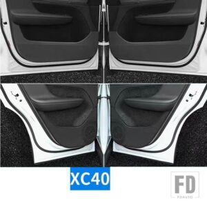 ボルボ ステッカー S60 V60 XC90 S90 V90 XC40 XC60 ドアアンチキックパッドインテリア 4 ドアアクセサリーステッカー - XC40