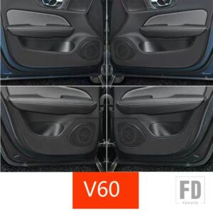 ボルボ ステッカー S60 V60 XC90 S90 V90 XC40 XC60 ドアアンチキックパッドインテリア 4 ドアアクセサリーステッカー - v60 2020-2025