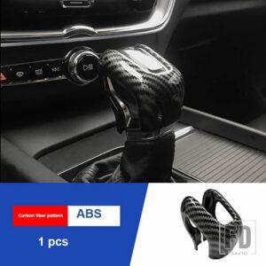 ボルボ XC60 XC90 S90 V90 S60 V60 中央制御ギアヘッド装飾カバー ABS カーボンパターンギアグリップアクセサリー - Carbon Fiber Pattern
