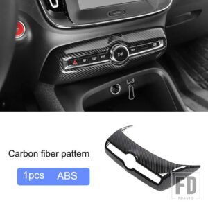 ボルボ カーアクセサリー XC40 2018-2023 カーボン色装飾スタイリングフレームカバートリムステッカー