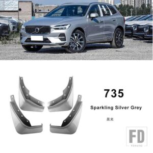 ボルボ フロントリア車マッドフラップブルー XC60 2018-22 23 フェンダーマッドフラップスプラッシュガードマッドマッドガードアクセサリー - 735 Morninglight