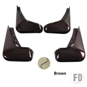 ボルボ フロントリア車マッドフラップブルー XC60 2018-22 23 フェンダーマッドフラップスプラッシュガードマッドマッドガードアクセサリー - xc60maple brown