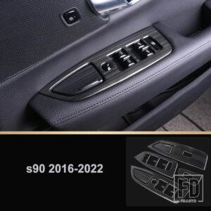 ボルボ XC90 V90CC V90 XC60 S60 V60CC リフターパネル装飾ステッカーカーアクセサリー左ハンドル用 - s90 2016-20233