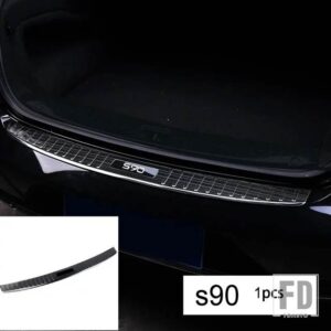 ボルボ XC60 XC90 S60 V60 S90 V90 モールドテールゲートドアハンドルストリップガーニッシュスタイリングクロームリアトランクテールゲートカ - S906