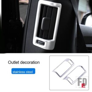 ボルボ XC60 内装ステッカーカーアクセサリー 2018-2024 - Stainless Steel