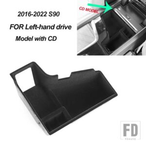 ボルボ アームレスト収納プレートボックスコンテナホルダートレイ XC90 XC60 S90 V90 S60 V60 XC40 カーアクセサリー - S90 CD