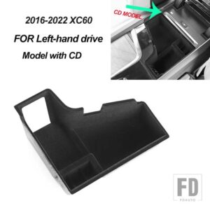 ボルボ アームレスト収納プレートボックスコンテナホルダートレイ XC90 XC60 S90 V90 S60 V60 XC40 カーアクセサリー - XC60 CD
