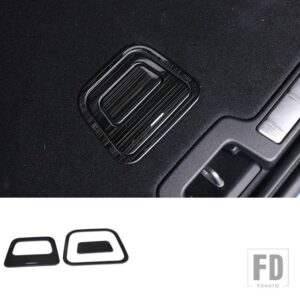 ボルボ カーアクセサリー XC60 内装ブラックチタンつや消し装飾フレーム 2018-2024 モデル - 3pcs