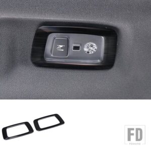 ボルボ カーアクセサリー XC60 内装ブラックチタンつや消し装飾フレーム 2018-2024 モデル - 2pcs7