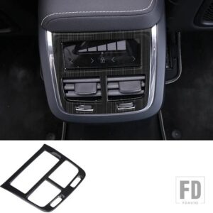 ボルボ カーアクセサリー XC60 内装ブラックチタンつや消し装飾フレーム 2018-2024 モデル - 1pcs8